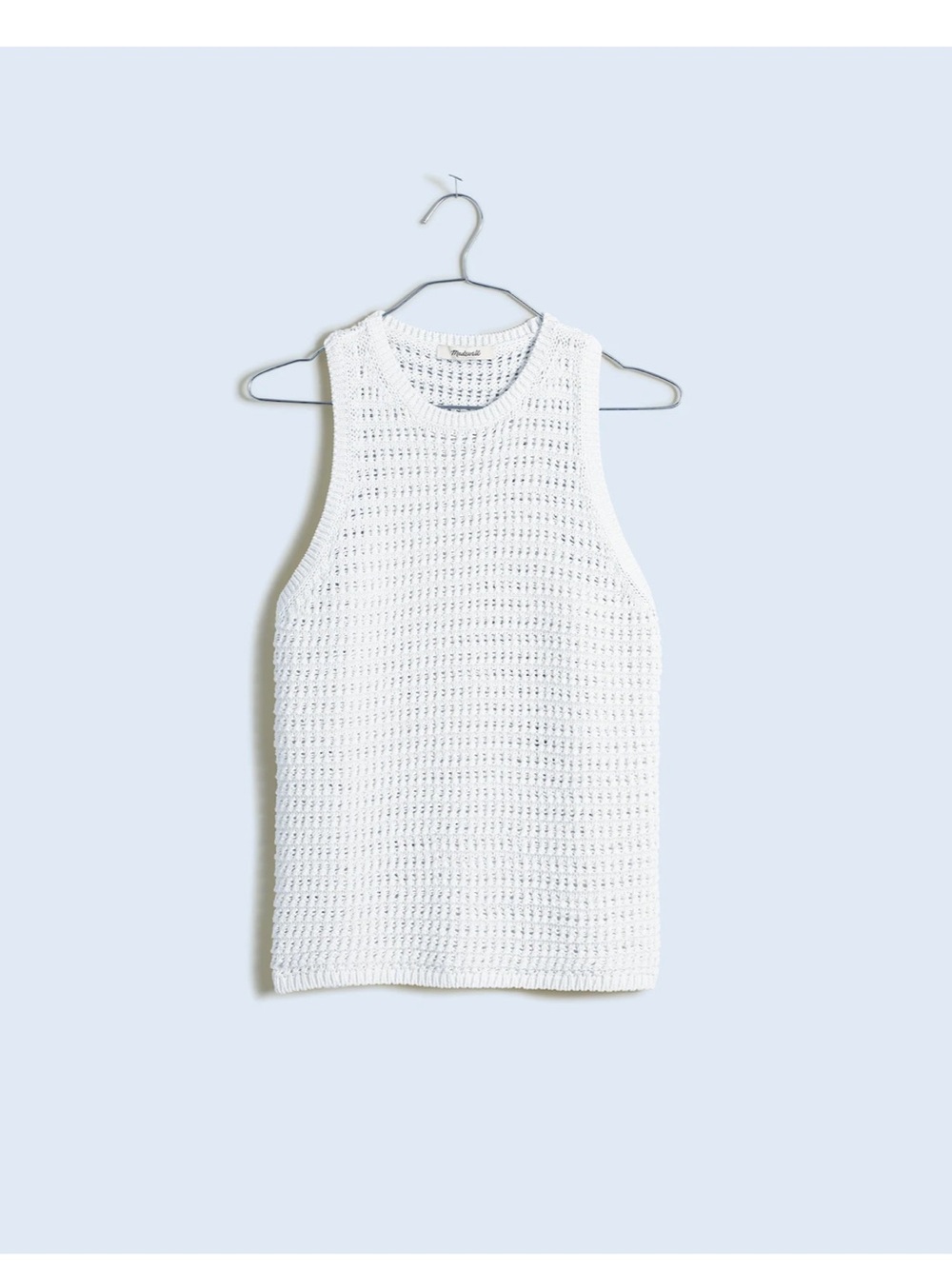 Madewell Crochet-Knit Crewneck Sweater Tank size small NWT